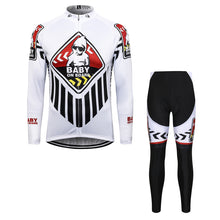 Load image into Gallery viewer, Thriller Rider Sports Bicycle Clothing Mens Cycling Jersey Long Sleeve and Trousers Kit(Baby on Board)
