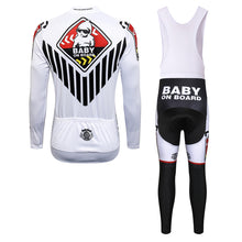 Load image into Gallery viewer, Thriller Rider Sports Bicycle Clothing Mens Cycling Jersey Long Sleeve and Bib Trousers Kit(Baby on Board)
