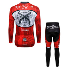 Load image into Gallery viewer, Thriller Rider Sports Bicycle Clothing Mens Cycling Jersey Long Sleeve and Trousers Kit(Don&#39;t Cread on Me)
