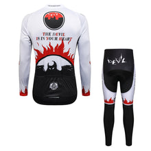 Load image into Gallery viewer, Thriller Rider Sports Bicycle Clothing Mens Cycling Jersey Long Sleeve and Trousers Kit(The Devil is in Your Heart)
