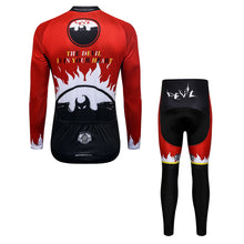 Load image into Gallery viewer, Thriller Rider Sports Bicycle Clothing Mens Cycling Jersey Long Sleeve and Trousers Kit(The Devil is in Your Heart)
