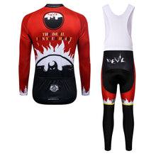 Load image into Gallery viewer, Thriller Rider Sports Bicycle Clothing Mens Cycling Jersey Long Sleeve and Bib Trousers Kit(The Devil is in Your Heart)
