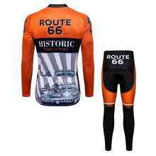 Load image into Gallery viewer, Thriller Rider Sports Bicycle Clothing Mens Cycling Jersey Long Sleeve and Trousers Kit(Route 66)
