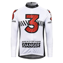 Load image into Gallery viewer, Thriller Rider Sports Bicycle Clothing Mens Cycling Jersey Long Sleeve(Give Us 3 Feet Please)
