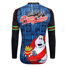 Load image into Gallery viewer, Thriller Rider Sports Bicycle Clothing Mens Cycling Jersey Long Sleeve(Burn My Calorie)
