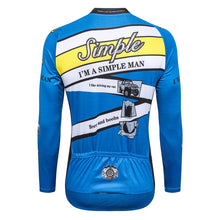 Load image into Gallery viewer, Thriller Rider Sports Bicycle Clothing Mens Cycling Jersey Long Sleeve(I&#39;m Simple Man)
