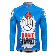 Load image into Gallery viewer, Thriller Rider Sports Bicycle Clothing Mens Cycling Jersey Long Sleeve(Don&#39;t Give Me Advice)
