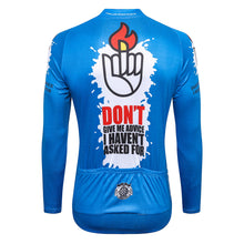 Load image into Gallery viewer, Thriller Rider Sports Bicycle Clothing Mens Cycling Jersey Long Sleeve(Don&#39;t Give Me Advice)
