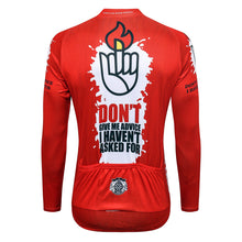 Load image into Gallery viewer, Thriller Rider Sports Bicycle Clothing Mens Cycling Jersey Long Sleeve(Don&#39;t Give Me Advice)
