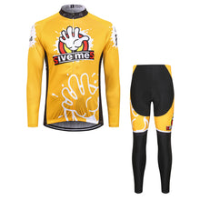 Load image into Gallery viewer, Thriller Rider Sports Bicycle Clothing Mens Cycling Jersey Long Sleeve and Trousers Kit(Give Me Five)
