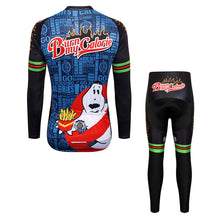 Load image into Gallery viewer, Thriller Rider Sports Bicycle Clothing Mens Cycling Jersey Long Sleeve and Trousers Kit(Burn My Calorie)
