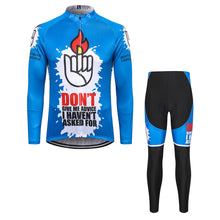 Load image into Gallery viewer, Thriller Rider Sports Bicycle Clothing Mens Cycling Jersey Long Sleeve and Trousers Kit(Don&#39;t Give Me Advice)
