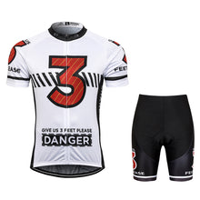 Load image into Gallery viewer, Thriller Rider Sports Bicycle Clothing Mens Cycling Jersey Short Sleeve and Shorts Kit(Give Us 3 Feet Please)
