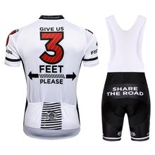 Load image into Gallery viewer, Thriller Rider Sports Bicycle Clothing Mens Cycling Jersey Short Sleeve and Bib Shorts Kit(Give Us 3 Feet Please)
