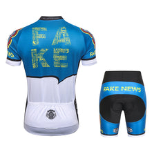 Load image into Gallery viewer, Thriller Rider Sports Bicycle Clothing Mens Cycling Jersey Short Sleeve and Shorts Kit(Fake News)
