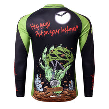 Load image into Gallery viewer, Thriller Rider Sports Bicycle Clothing Mens Cycling Jersey Long Sleeve(Hey Guys! Put on Your Helmet!)
