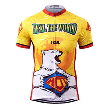 Load image into Gallery viewer, Thriller Rider Sports Bicycle Clothing Mens Cycling Jersey Short Sleeve(Heal The World)
