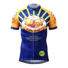 Load image into Gallery viewer, Thriller Rider Sports Bicycle Clothing Mens Cycling Jersey Short Sleeve(I Like Beer)
