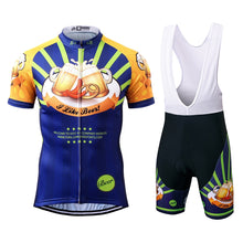 Load image into Gallery viewer, Thriller Rider Sports Bicycle Clothing Mens Cycling Jersey Short Sleeve and Bib Shorts Kit(I Like Beer)
