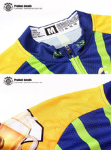 Charger l&#39;image dans la galerie, Thriller Rider Sports Vêtements de Vélo Homme Cyclisme Vestes + Collant à Bretelles Thermique/Hiver Combinaison(I Like Beer)
