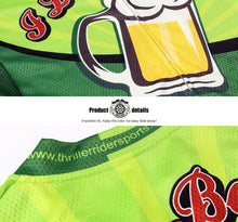 Load image into Gallery viewer, Thriller Rider Sports Bicycle Clothing Mens Cycling Jersey Short Sleeve(I Like Beer)
