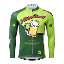 Load image into Gallery viewer, Thriller Rider Sports Bicycle Clothing Mens Cycling Jersey Long Sleeve(I Like Beer)
