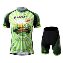 Load image into Gallery viewer, Thriller Rider Sports Bicycle Clothing Mens Cycling Jersey Short Sleeve and Shorts Kit(Cheer for Being)
