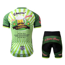 Load image into Gallery viewer, Thriller Rider Sports Bicycle Clothing Mens Cycling Jersey Short Sleeve and Shorts Kit(Cheer for Being)
