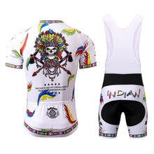 Cargar imagen en el visor de la galería, Thriller Rider Sports Ropa de Bicicleta Hombre Ciclismo Maillots y Culotte Corto con Tirantes Traje(Indian)
