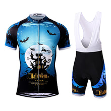 Load image into Gallery viewer, Thriller Rider Sports Bicycle Clothing Mens Cycling Jersey Short Sleeve and Bib Shorts Kit(Ghost Castle)
