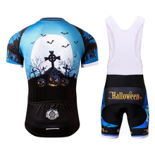 Load image into Gallery viewer, Thriller Rider Sports Bicycle Clothing Mens Cycling Jersey Short Sleeve and Bib Shorts Kit(Ghost Castle)
