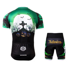 Load image into Gallery viewer, Thriller Rider Sports Bicycle Clothing Mens Cycling Jersey Short Sleeve and Shorts Kit(Ghost Castle)
