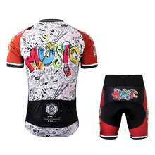 Load image into Gallery viewer, Thriller Rider Sports Bicycle Clothing Mens Cycling Jersey Short Sleeve and Shorts Kit(Love Music)
