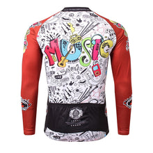 Load image into Gallery viewer, Thriller Rider Sports Bicycle Clothing Mens Cycling Jersey Long Sleeve(Love Music)
