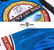 Load image into Gallery viewer, Thriller Rider Sports Bicycle Clothing Mens Cycling Jersey Short Sleeve and Shorts Kit(Mountian Bike Bicycle Club)
