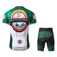 Load image into Gallery viewer, Thriller Rider Sports Bicycle Clothing Mens Cycling Jersey Short Sleeve and Shorts Kit(Mountian Bike Bicycle Club)
