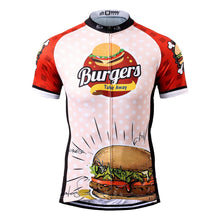 Load image into Gallery viewer, Thriller Rider Sports Bicycle Clothing Mens Cycling Jersey Short Sleeve(The Burgers)
