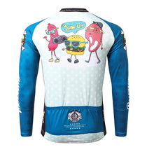 Load image into Gallery viewer, Thriller Rider Sports Bicycle Clothing Mens Cycling Jersey Long Sleeve(The Burgers)
