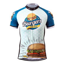 Load image into Gallery viewer, Thriller Rider Sports Bicycle Clothing Mens Cycling Jersey Short Sleeve(The Burgers)
