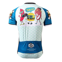 Load image into Gallery viewer, Thriller Rider Sports Bicycle Clothing Mens Cycling Jersey Short Sleeve(The Burgers)
