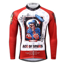 Load image into Gallery viewer, Thriller Rider Sports Bicycle Clothing Mens Cycling Jersey Long Sleeve(Ace of Spades)
