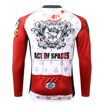 Load image into Gallery viewer, Thriller Rider Sports Bicycle Clothing Mens Cycling Jersey Long Sleeve(Ace of Spades)
