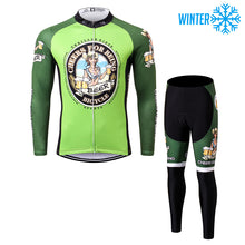 Load image into Gallery viewer, Thriller Rider Sports Bicycle Clothing Mens Cycling Jackets and Tights Winter Kit(Cheer for Being)
