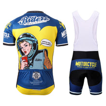 Load image into Gallery viewer, Thriller Rider Sports Bicycle Clothing Mens Cycling Jersey Short Sleeve and Bib Shorts Kit(Riders)
