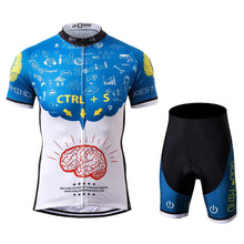 Load image into Gallery viewer, Thriller Rider Sports Bicycle Clothing Mens Cycling Jersey Short Sleeve and Shorts Kit(Rest Your Mind)
