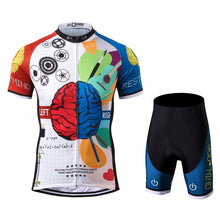 Load image into Gallery viewer, Thriller Rider Sports Bicycle Clothing Mens Cycling Jersey Short Sleeve and Shorts Kit(Rest Your Mind)
