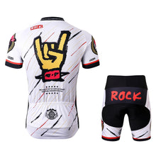 Load image into Gallery viewer, Thriller Rider Sports Bicycle Clothing Mens Cycling Jersey Short Sleeve and Shorts Kit(Rock)
