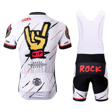 Load image into Gallery viewer, Thriller Rider Sports Bicycle Clothing Mens Cycling Jersey Short Sleeve and Bib Shorts Kit(Rock)
