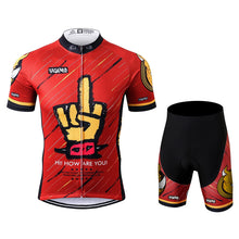 Load image into Gallery viewer, Thriller Rider Sports Bicycle Clothing Mens Cycling Jersey Short Sleeve and Shorts Kit(Bastard)
