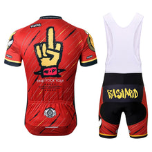 Load image into Gallery viewer, Thriller Rider Sports Bicycle Clothing Mens Cycling Jersey Short Sleeve and Bib Shorts Kit(Bastard)
